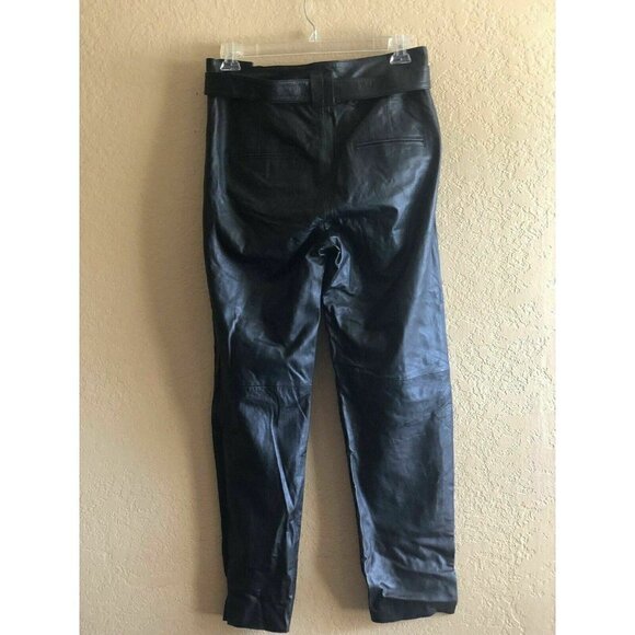 Just Female Womens Black Leather Sago Pants defect - Picture 8 of 11